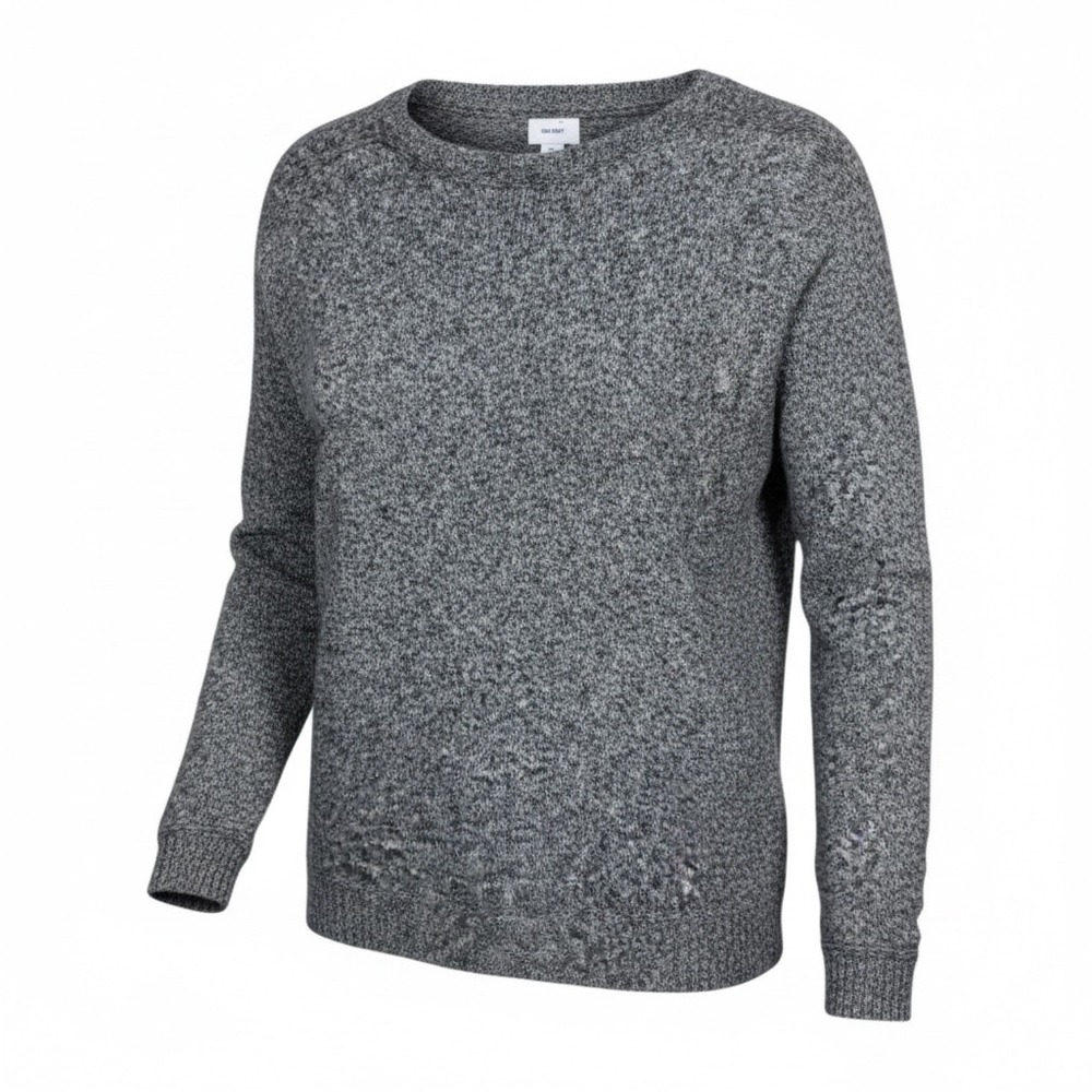 Old Navy Heather Gray Knit Boat Neck Long Sleeve‎ Pullover Sweater Size XS